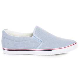 Hasby Cloth Slipons blue
