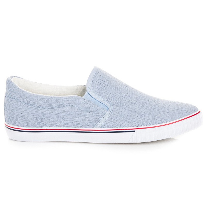 Hasby Cloth Slipons blue