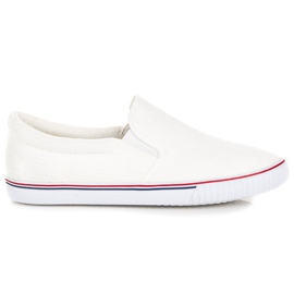 Hasby Cloth Slipons white
