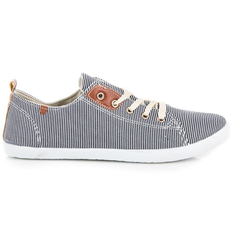 Ribbed sneakers blue