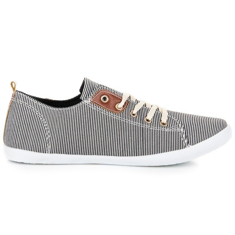 Ribbed sneakers black Ribbed sneakers black