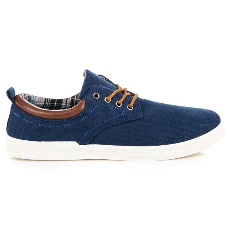 Tied men's sneakers blue