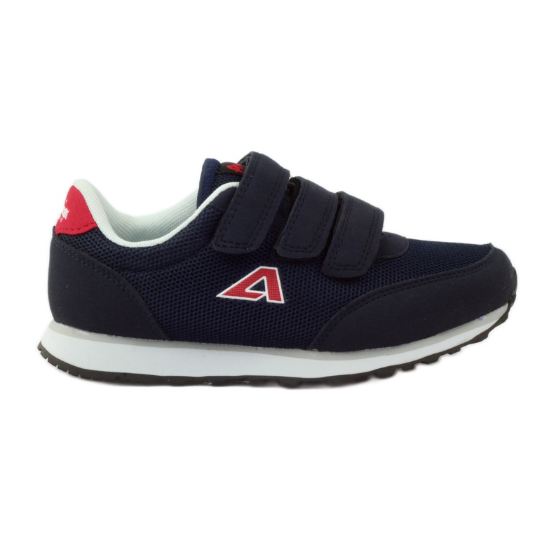 American Club American navy blue velcro sports sneakers red