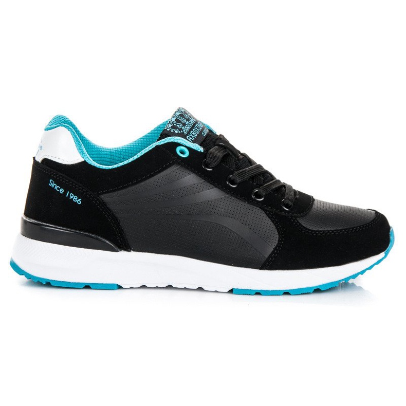 Ax Boxing Black Tied Sneakers blue