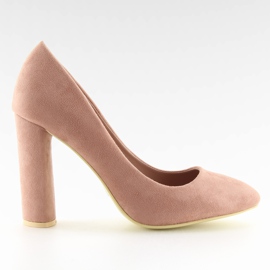 Pumps high heels pink B-18 pink