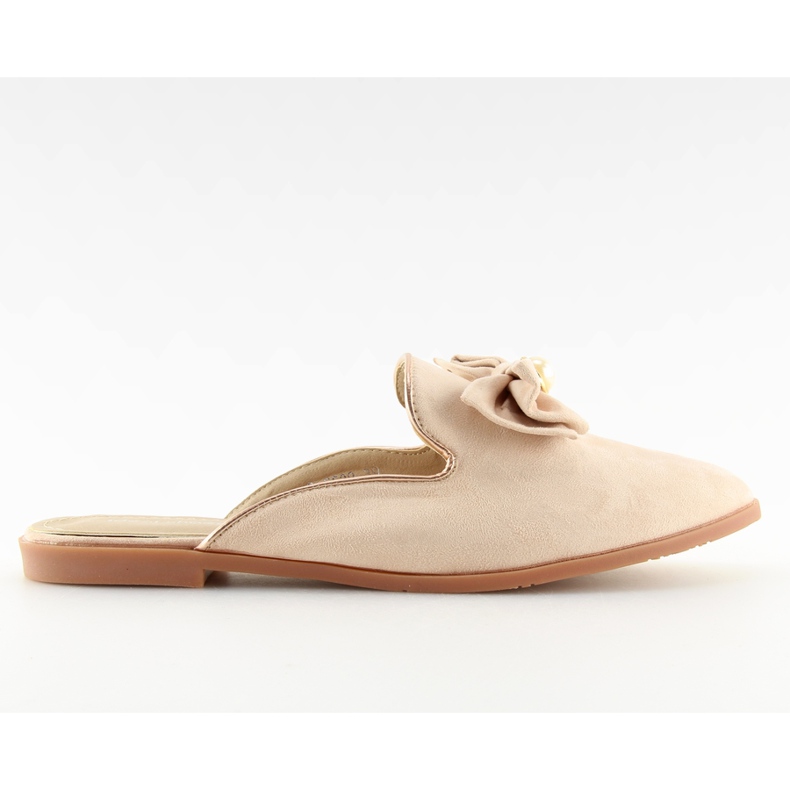 Beige lordsy slippers D-6539 beige