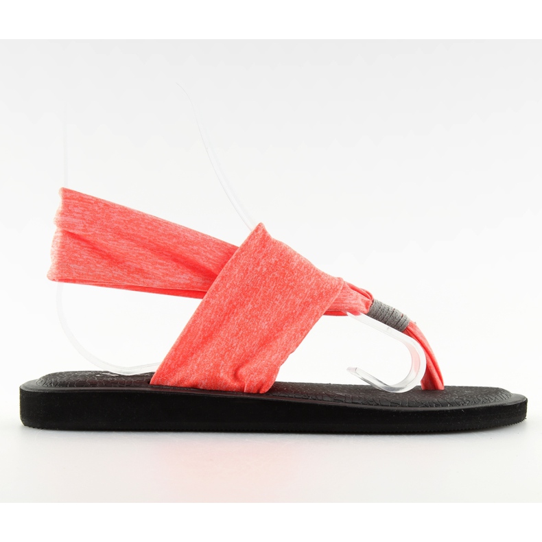 Orange cotton flip-flops