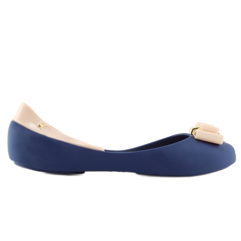 NAVY / D.BEIGE navy blue melissa ballerinas