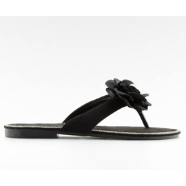 Black CK31P black flip-flops