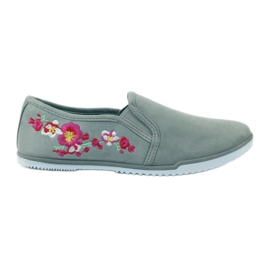 Mckey 180 floral suede sneakers grey