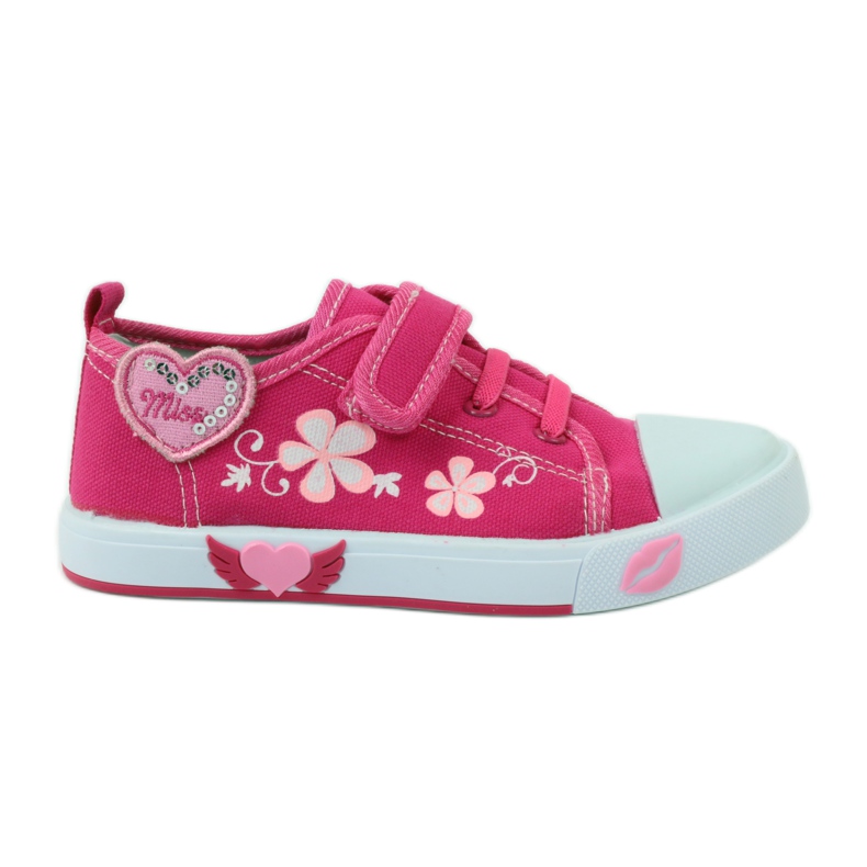 American Club American heart sneakers with leather insole pink