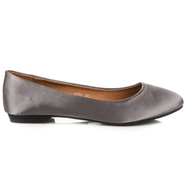 Ch. Creation Satin gray ballerinas grey