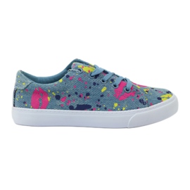 American Club Denim sneakers sneakers in American mouth blue