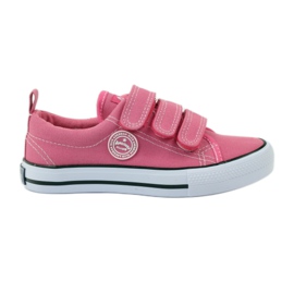 American Club American pink velcro sneakers