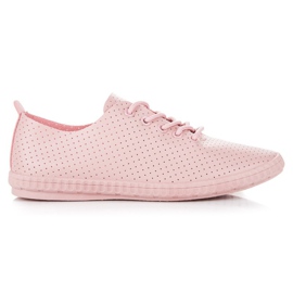 Openwork Pink Sneakers
