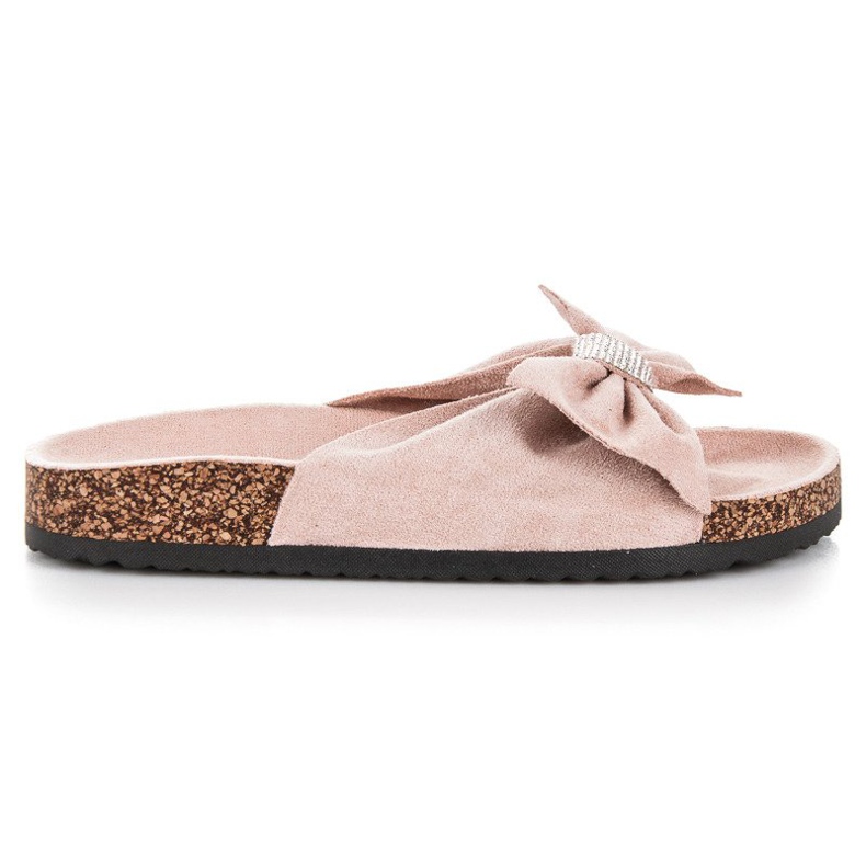Queen Vivi Stylish suede slippers brown