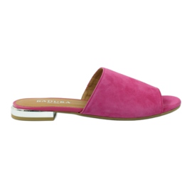 Elegant slippers Badura 5155 fuchsia pink