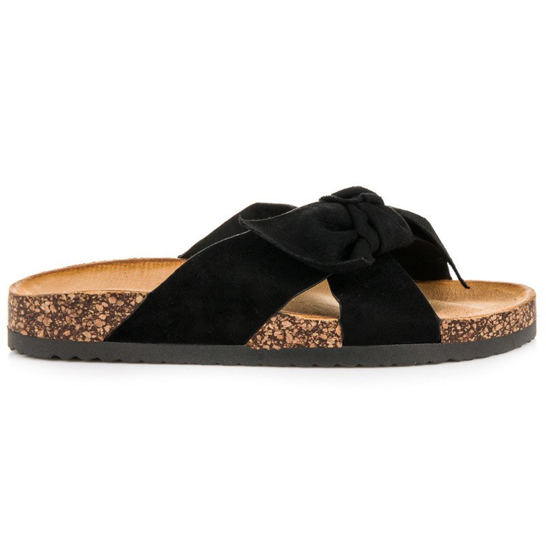 Bello Star Black suede slippers Bello Star Black suede slippers