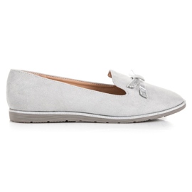 Anesia Paris Gray suede loafers grey