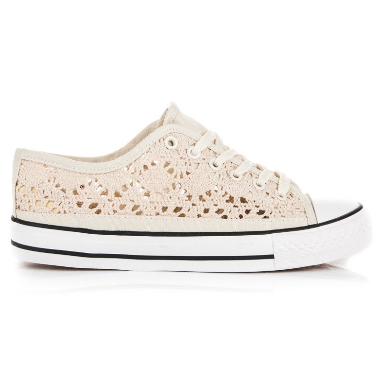 Beige lace sneakers Beige lace sneakers
