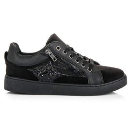 Erynn Fashionable tied sneakers black Erynn Fashionable tied sneakers black
