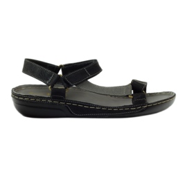 M.Daszyński Jesus sandals, black leather insole