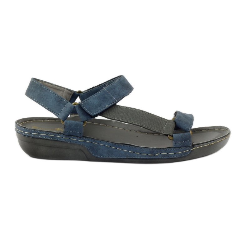 M.Daszyński Jesus sandals, a blue leather insole