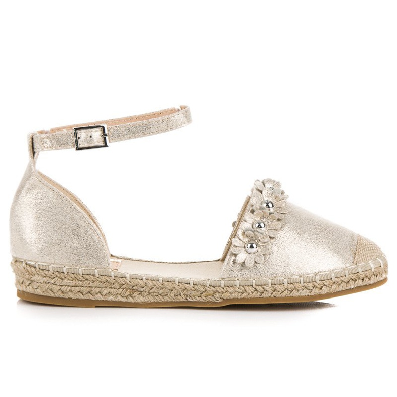 Anesia Paris Gold espadrilles sandals golden