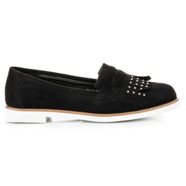 Sixth Sense Black Suede Loafers Sixth Sense Black Suede Loafers