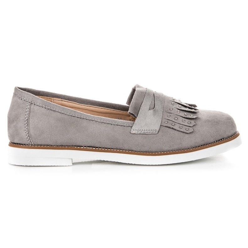Sixth Sense Gray suede loafers grey Sixth Sense Gray suede loafers grey