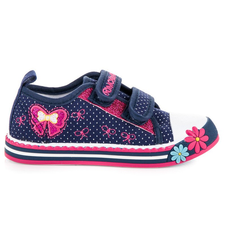 Sneakers for a mckeylor girl pink navy blue