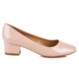 Lovery Patent leather pumps with low heels pink Lovery Patent leather pumps with low heels pink