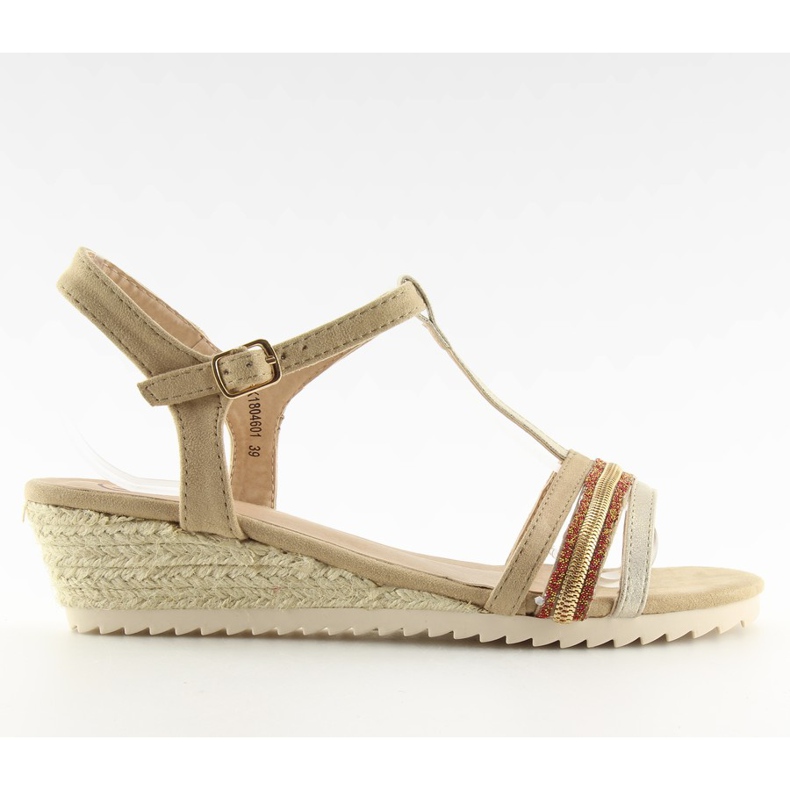 Women's beige espadrilles arena sandals