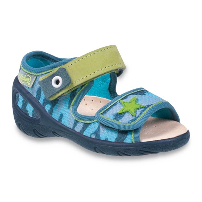 Befado children's shoes pu 433P023 green blue