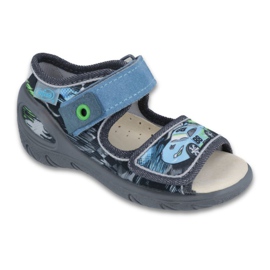Befado children's shoes pu 433P028 grey blue