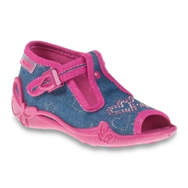 Befado blue children's shoes 213P101 navy blue pink Befado blue children's shoes 213P101 navy blue pink