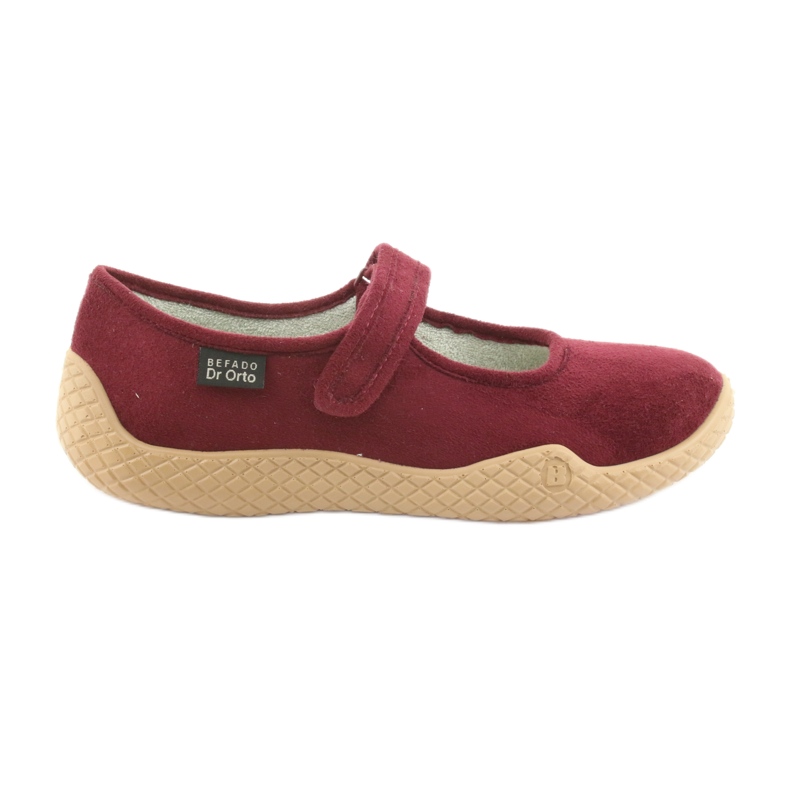 Befado Women's shoes Pu--Young 197D003 burgundy red