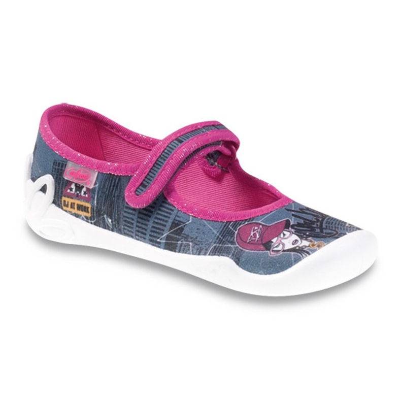 Befado children's shoes 114Y275 navy blue pink