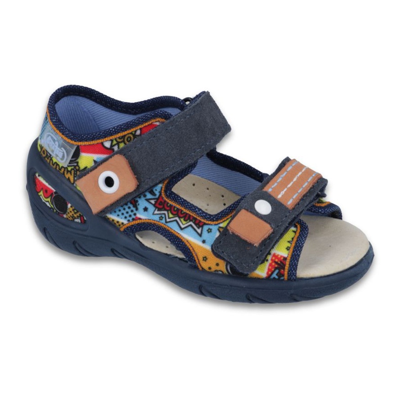 Befado children's shoes pu 065P117 navy blue blue
