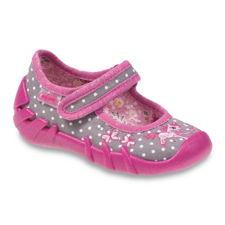 Befado children's shoes 109P154 pink grey