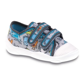 Befado colored children's shoes 907P095 grey blue