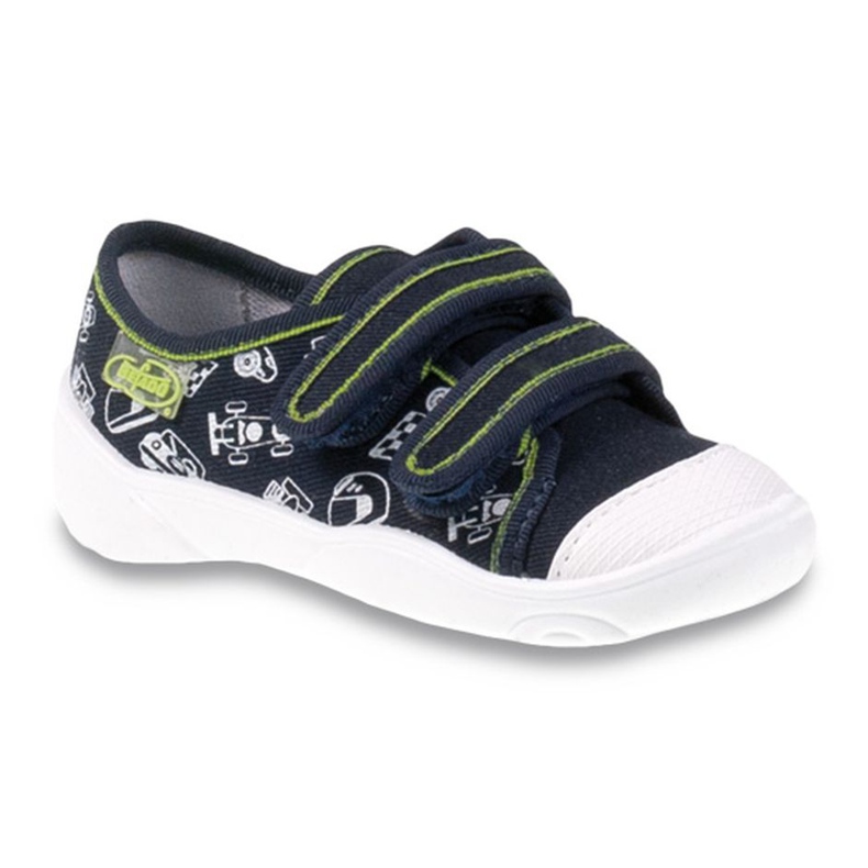 Befado children's shoes 907P097 navy blue green