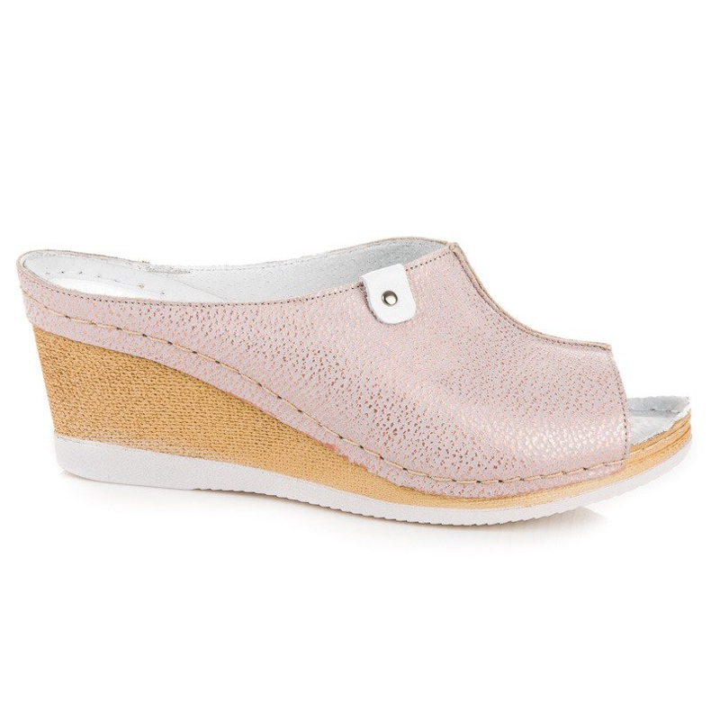 Vinceza Pink wedge slippers