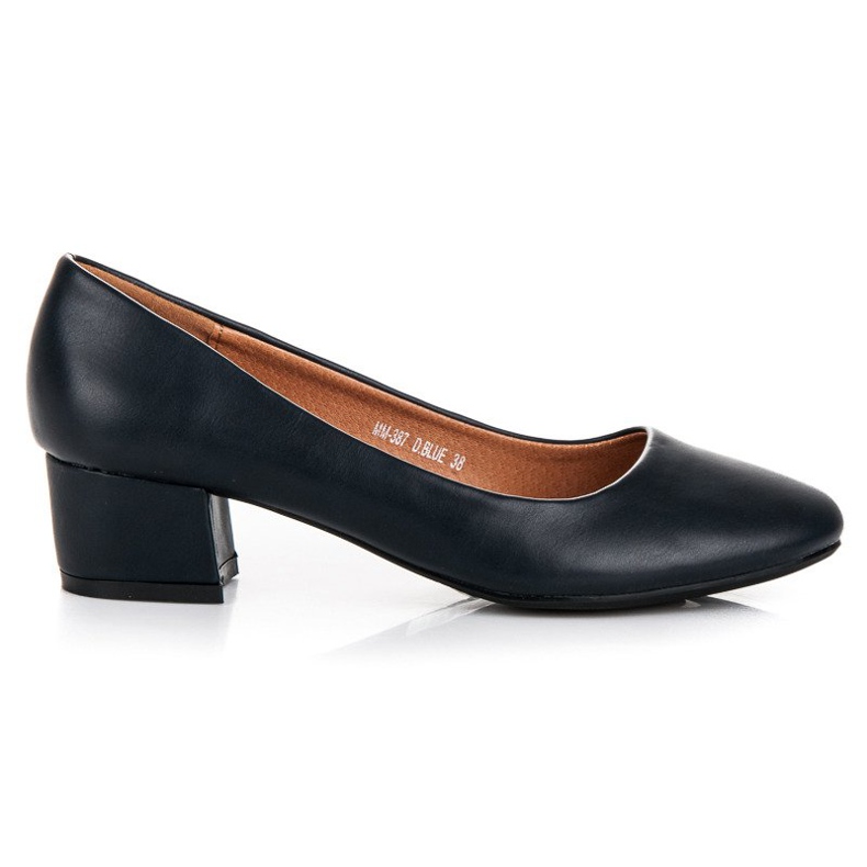 Lovery Navy blue pumps with low heels Lovery Navy blue pumps with low heels