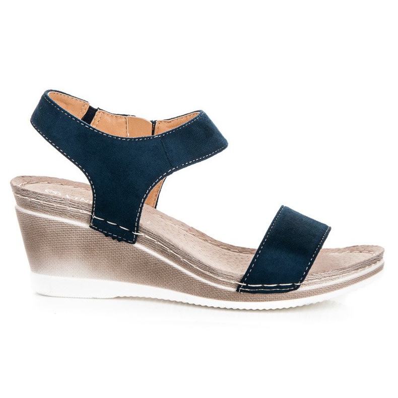 Suede wedge sandals vinceza blue Suede wedge sandals vinceza blue