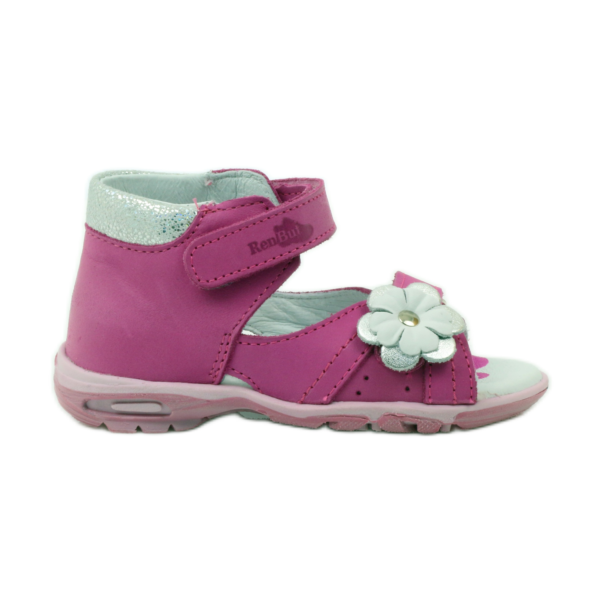 pink velcro sandals