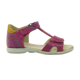 Velcro sandals Aztec pattern Ren But 3296 pink