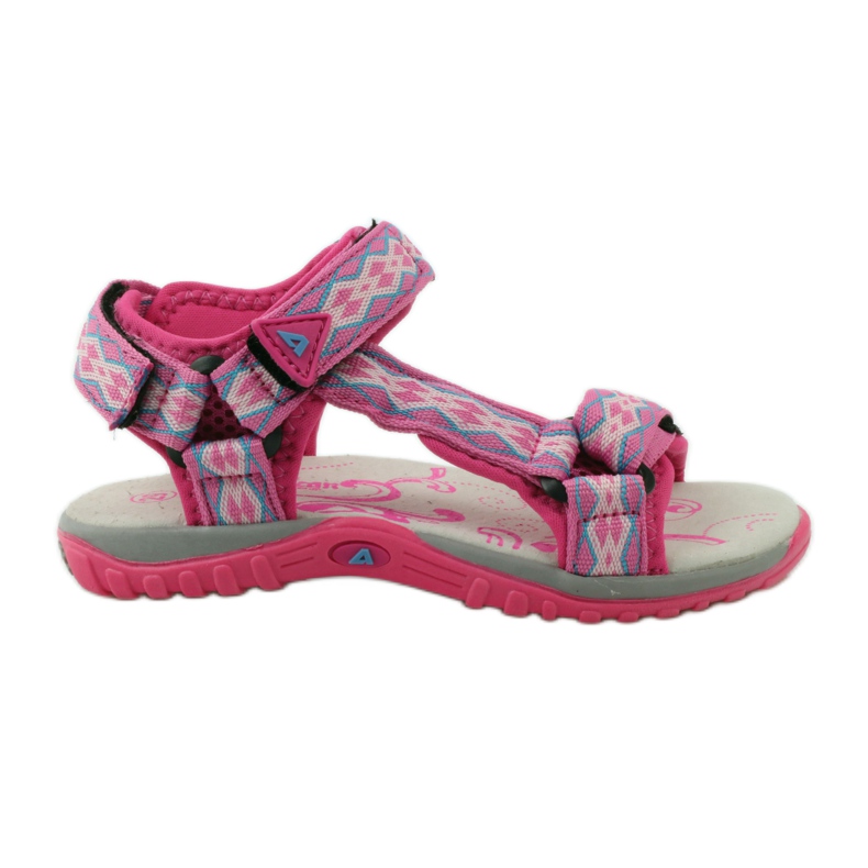 American Club Sandals with an American 5268 leather insert violet pink