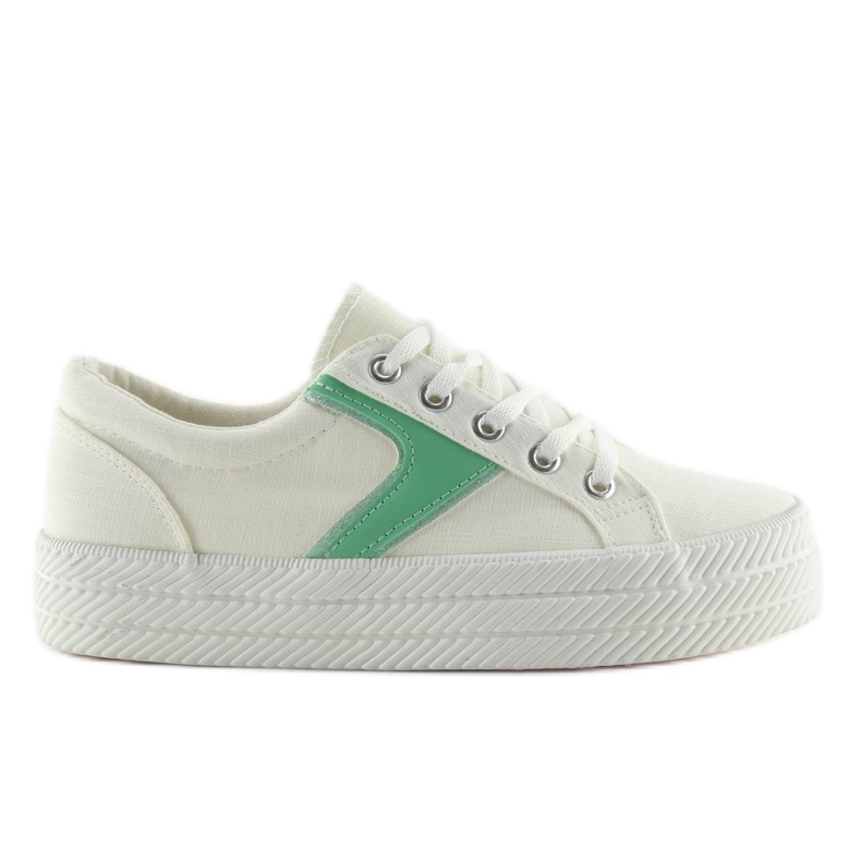 White sneakers with high sole K1831401 Blanco