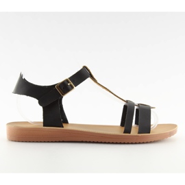 Black women's sandals n17317 black